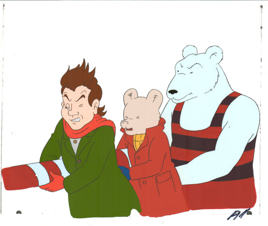 RUPERT Bear Original Production Animation Cel Nelvana Tourtel 1990s B553