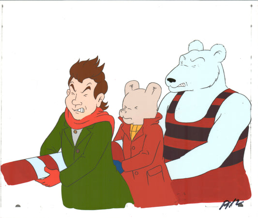 RUPERT Bear Original Production Animation Cel Nelvana Tourtel 1990s B554