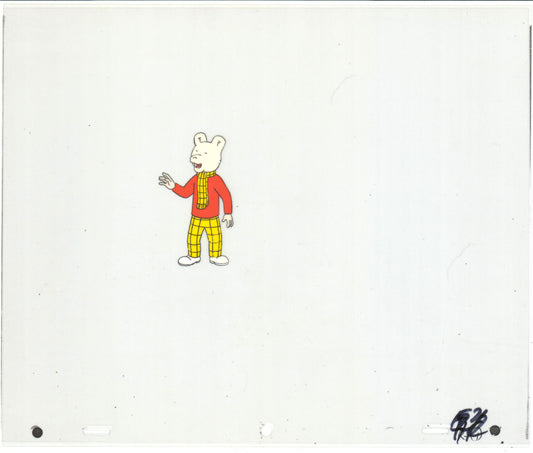 RUPERT Bear Original Production Animation Cel Nelvana Tourtel 1990s B555