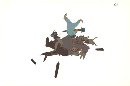 Little Nemo Adventures Slumberland Animation Cel with stuck Drawing 1989 McCay H565