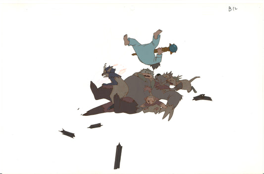 Little Nemo Adventures Slumberland Animation Cel with stuck Drawing 1989 McCay H566