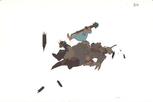 Little Nemo Adventures Slumberland Animation Cel with stuck Drawing 1989 McCay H568