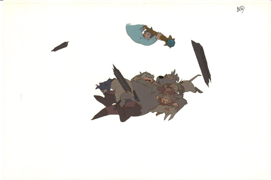 Little Nemo Adventures Slumberland Animation Cel with stuck Drawing 1989 McCay H571