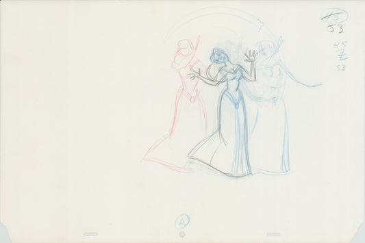 Swan Princess Original Production Animation Cel Drawing 1994 Richard Rich A622