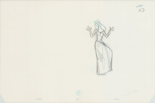 Swan Princess Original Production Animation Cel Drawing 1994 Richard Rich A627
