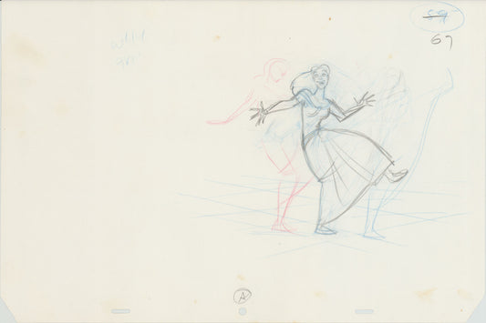 Swan Princess Original Production Animation Cel Drawing 1994 Richard Rich A629