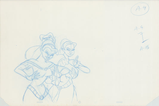 Swan Princess Original Production Animation Cel Drawing 1994 Richard Rich A633