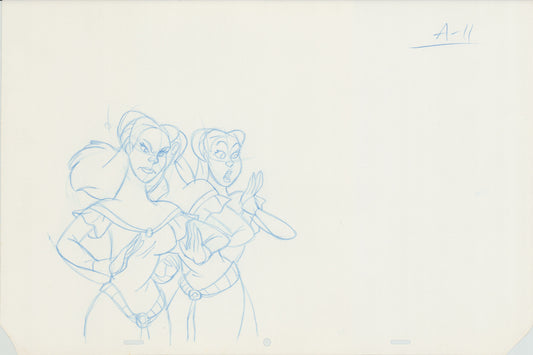 Swan Princess Original Production Animation Cel Drawing 1994 Richard Rich A634