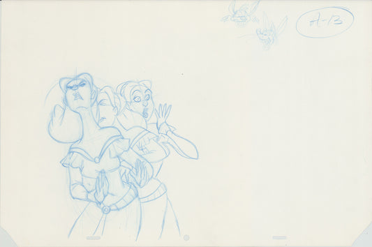 Swan Princess Original Production Animation Cel Drawing 1994 Richard Rich A635