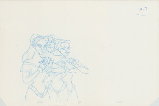 Swan Princess Original Production Animation Cel Drawing 1994 Richard Rich A637