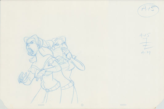 Swan Princess Original Production Animation Cel Drawing 1994 Richard Rich A638