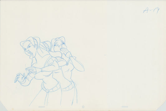 Swan Princess Original Production Animation Cel Drawing 1994 Richard Rich A639