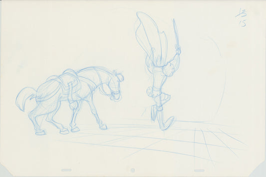 Swan Princess Original Production Animation Cel Drawing 1994 Richard Rich A647