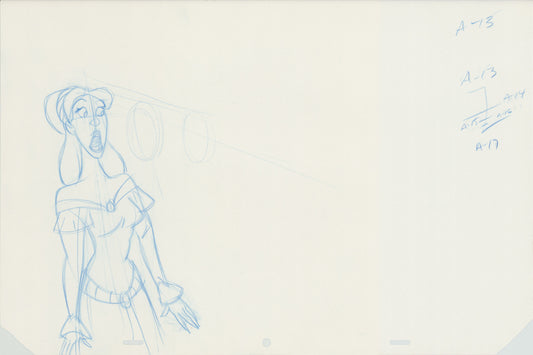 Swan Princess Original Production Animation Cel Drawing 1994 Richard Rich A652