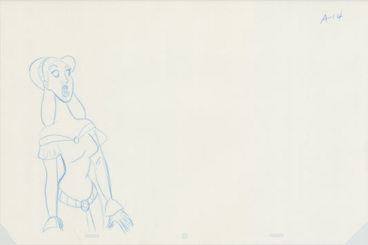 Swan Princess Original Production Animation Cel Drawing 1994 Richard Rich A653