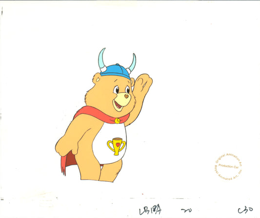 Care Bears Champ Bear Production Animation Art Cel Nelvana 1983-1987 665