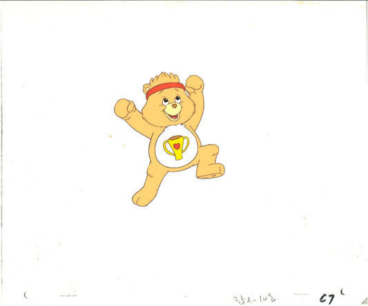 Care Bears Champ Bear Production Animation Art Cel Nelvana 1983-1987 666