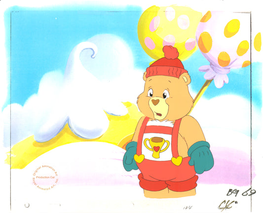 Care Bears Champ Bear Production Animation Art Cel Nelvana 1983-1987 668