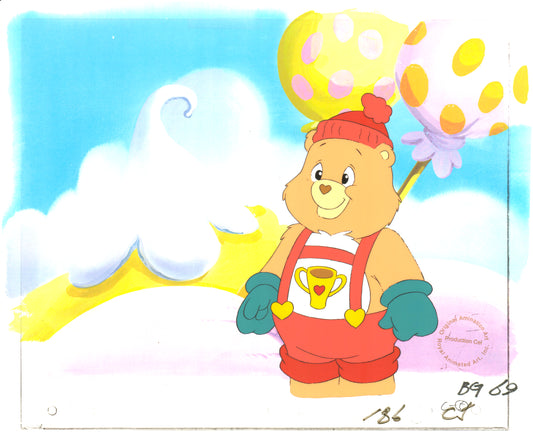 Care Bears Champ Bear Production Animation Art Cel Nelvana 1983-1987 671
