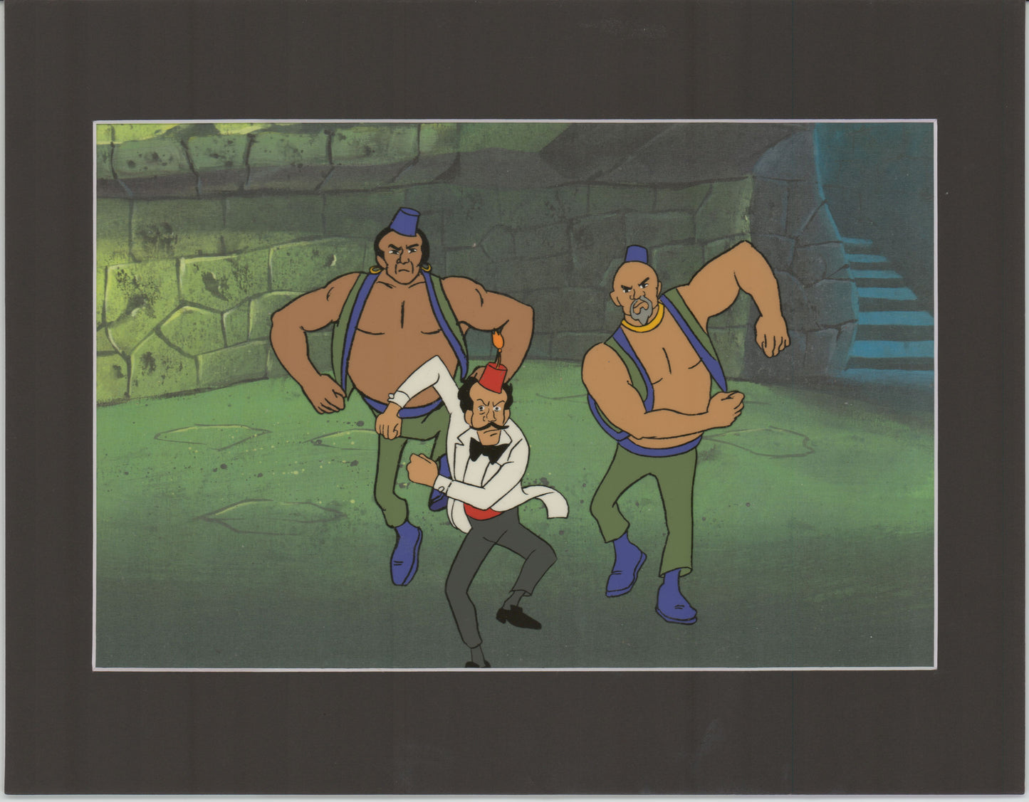 SCOOBY DOO Bad Guys Animation Production Cel from Hanna Barbera 1985 33 Actually used to make an episode!