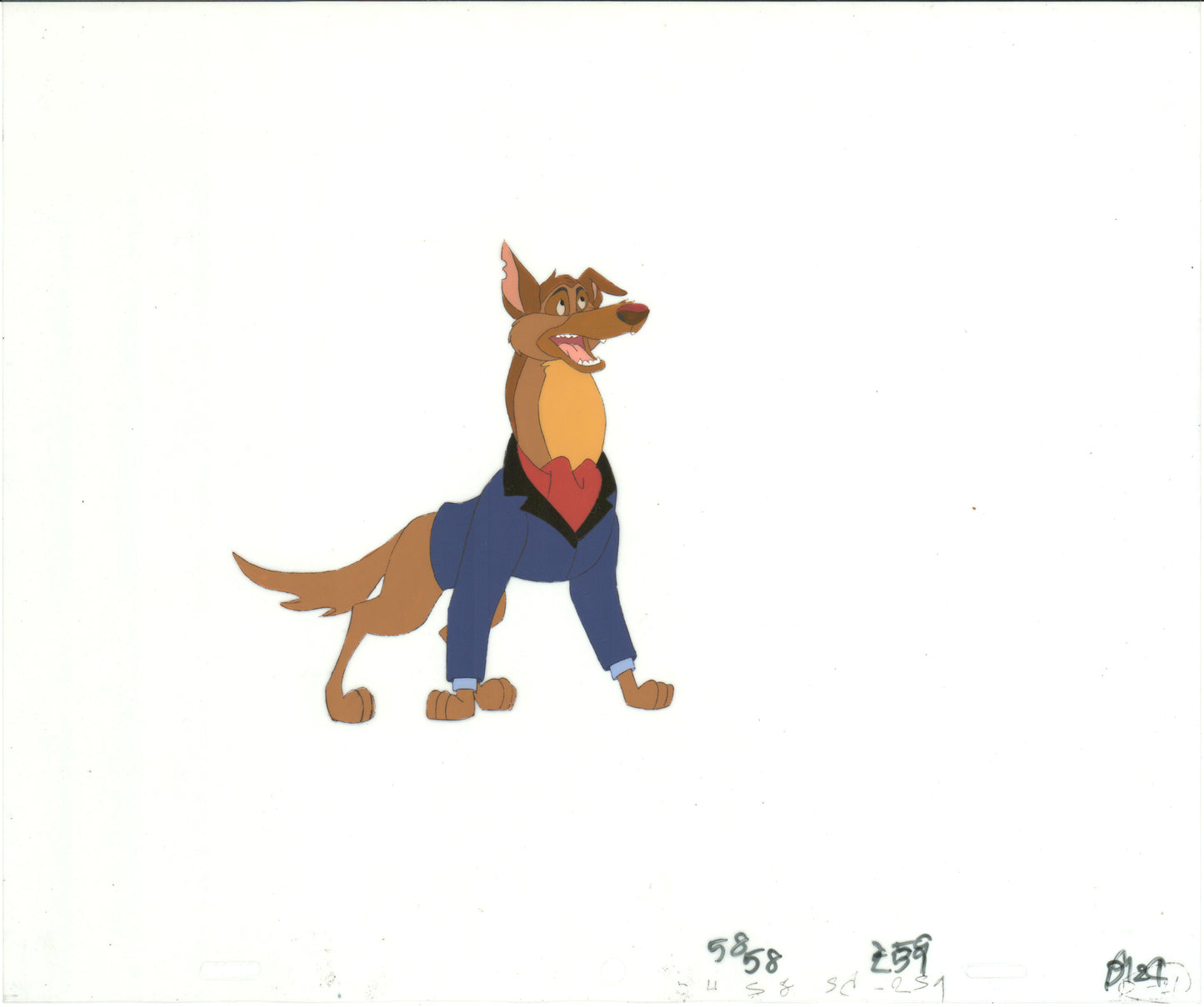 All Dogs Go To Heaven TV Production Animation Cel and Drawing Don Bluth 1996-8 B743