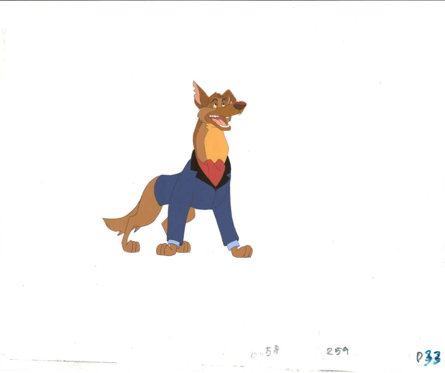 All Dogs Go To Heaven TV Production Animation Cel and Drawing Don Bluth 1996-8 B749