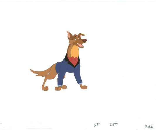 All Dogs Go To Heaven TV Production Animation Cel and Drawing Don Bluth 1996-8 B752