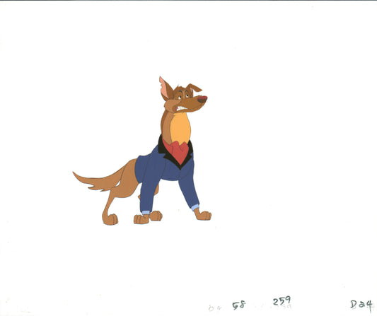 All Dogs Go To Heaven TV Production Animation Cel and Drawing Don Bluth 1996-8 B754