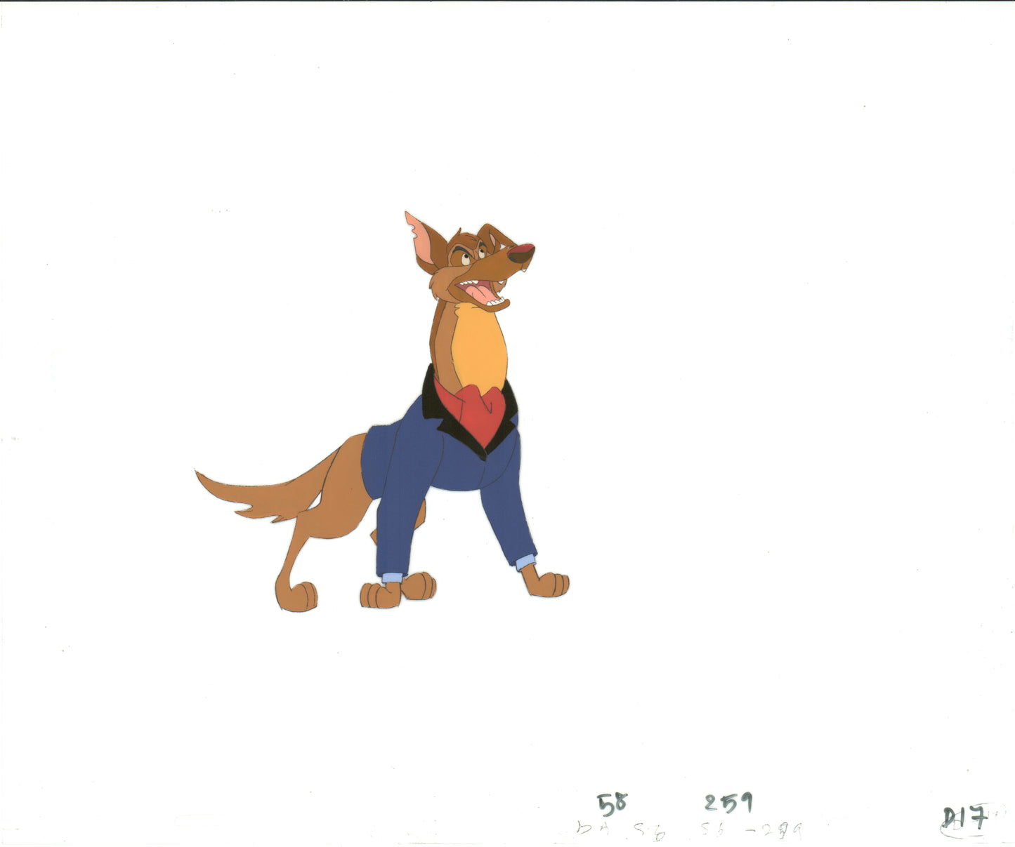 All Dogs Go To Heaven TV Production Animation Cel and Drawing Don Bluth 1996-8 B760