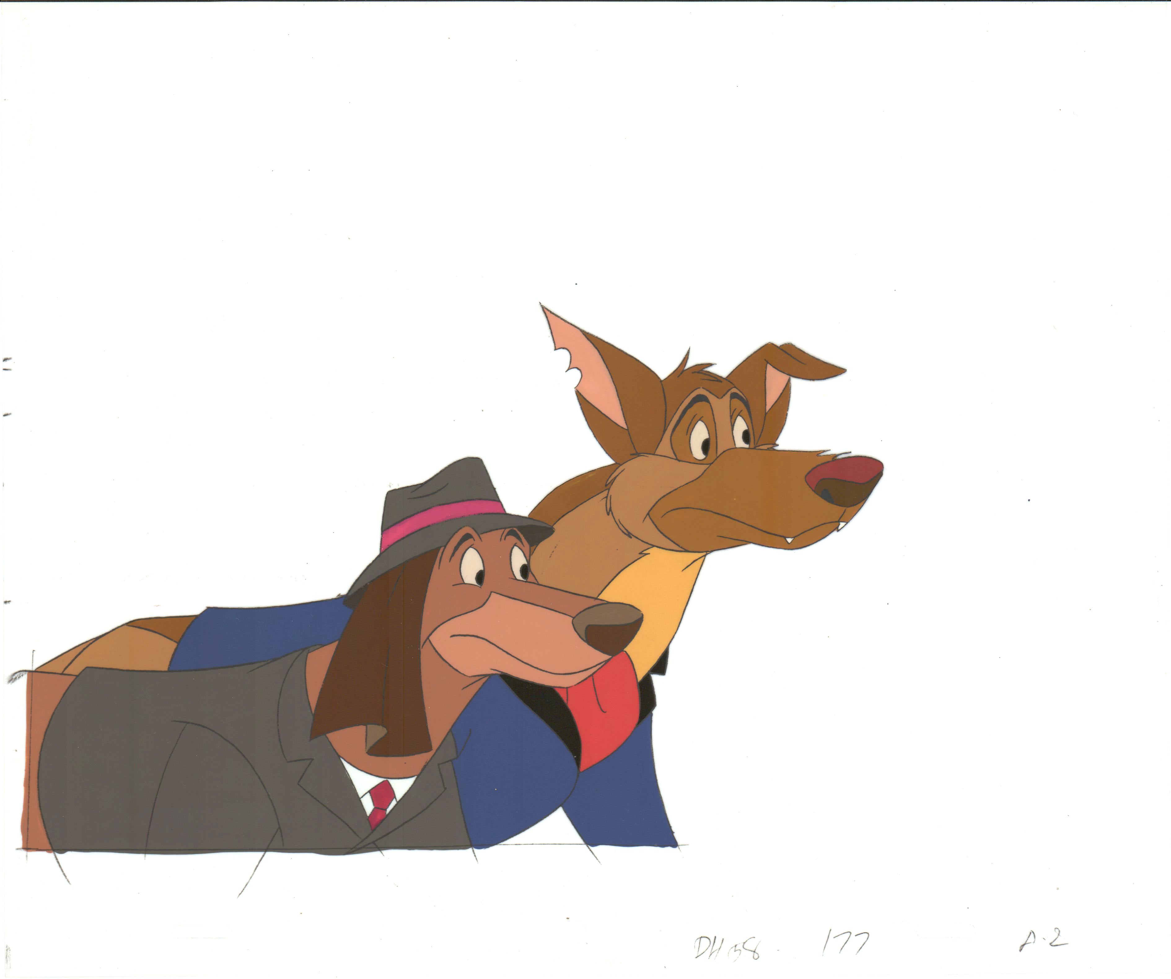 SIGNED Don Bluth & Gary Goldman buy Disney Prod Cel ALL DOGS GO TO HEAVEN Framed Art