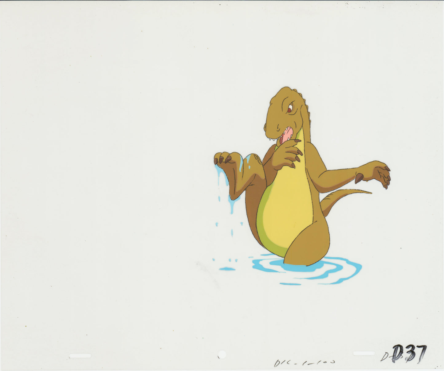 Dink the Little Dinosaur Production Animation Cel from Ruby Spears 1989-90 8-830