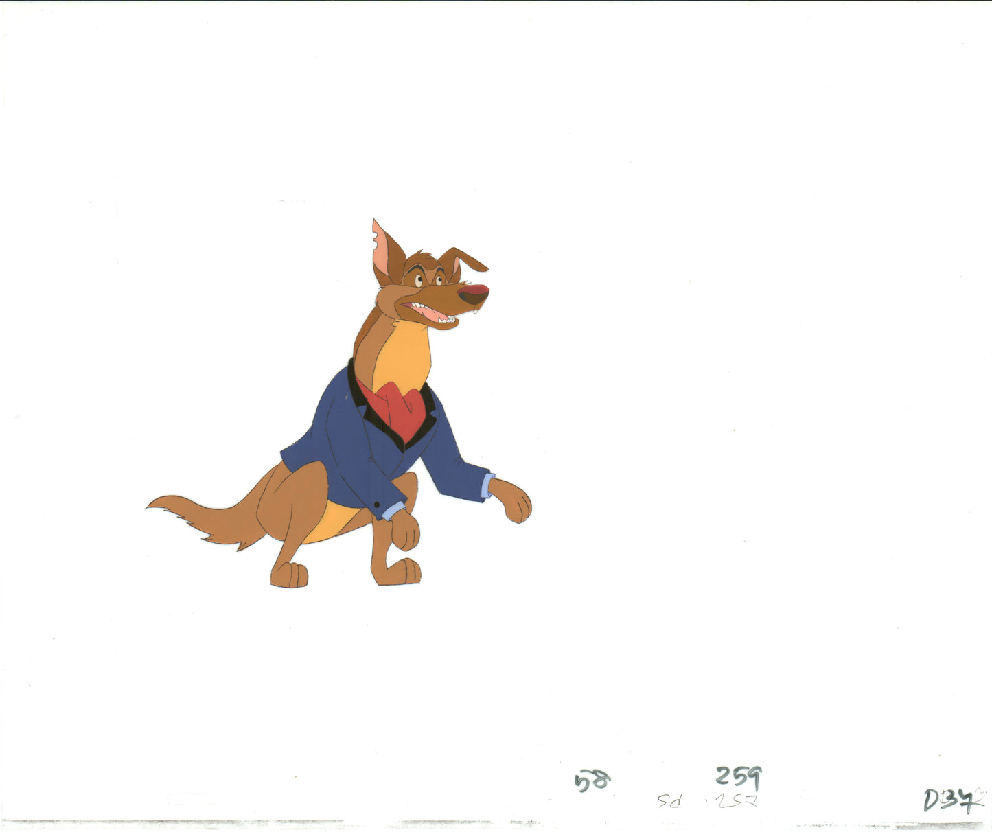 All Dogs Go To Heaven TV Production Animation Cel and Drawing Don Bluth 1996-8 A849