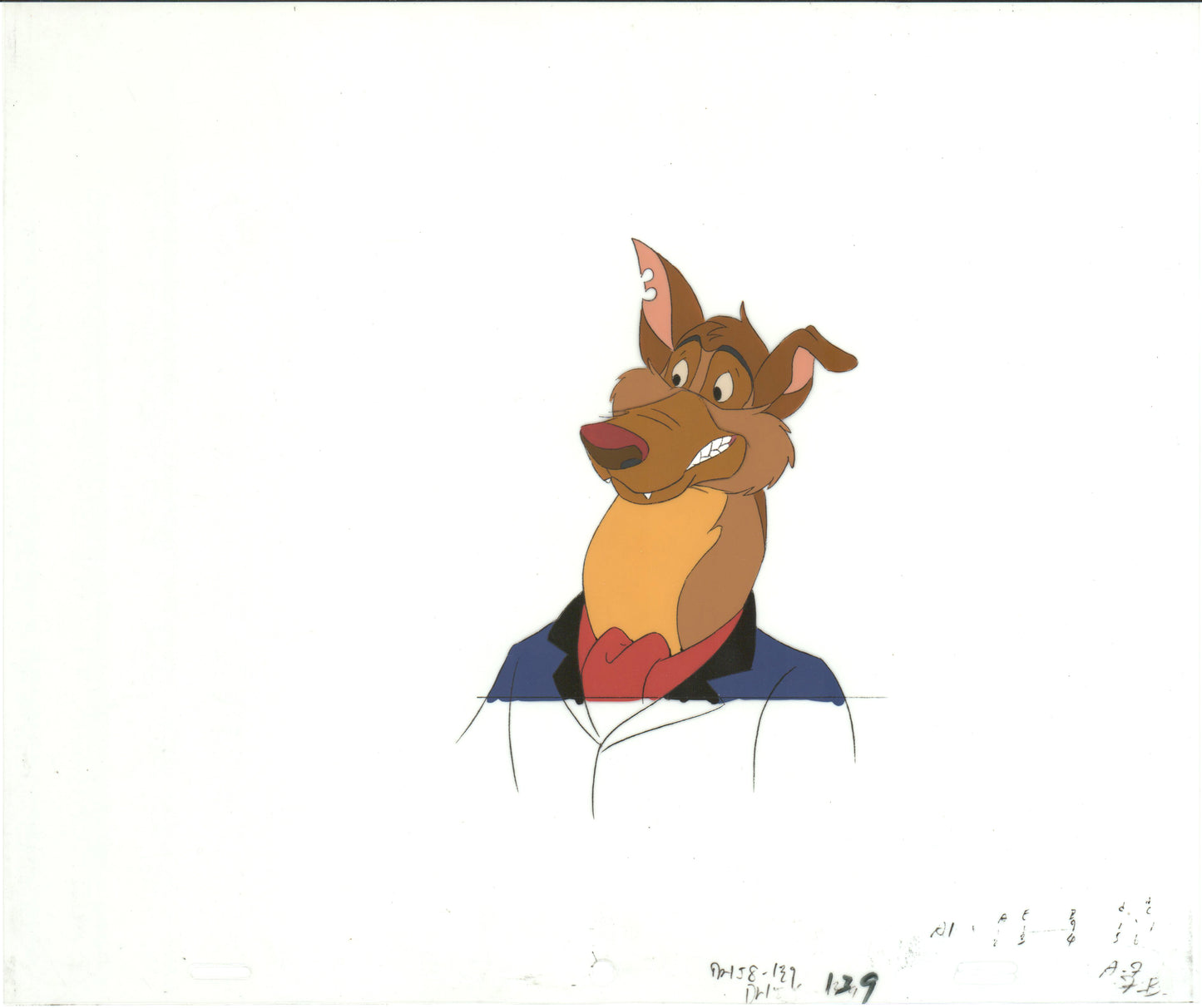 All Dogs Go To Heaven TV Production Animation Cel and Drawing Don Bluth 1996-8 A852