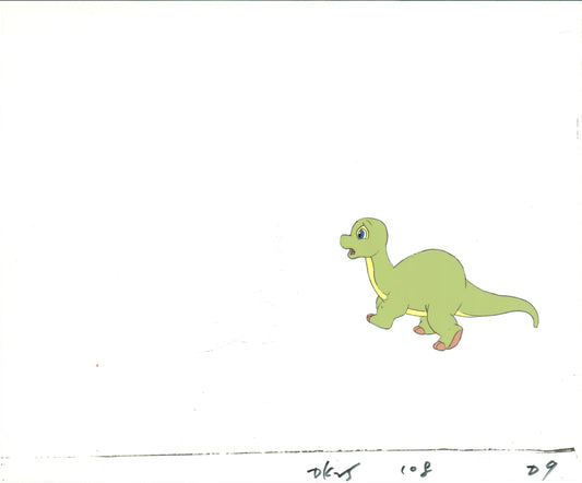 2 LOT of Dink the Little Dinosaur Production Animation Cels from Ruby Spears 1989-91 B885-86