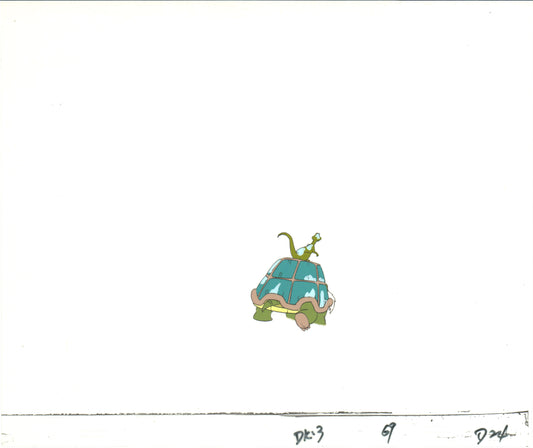 Dink the Little Dinosaur Production Animation Cel and Drawing from Ruby Spears 1989-91 D887