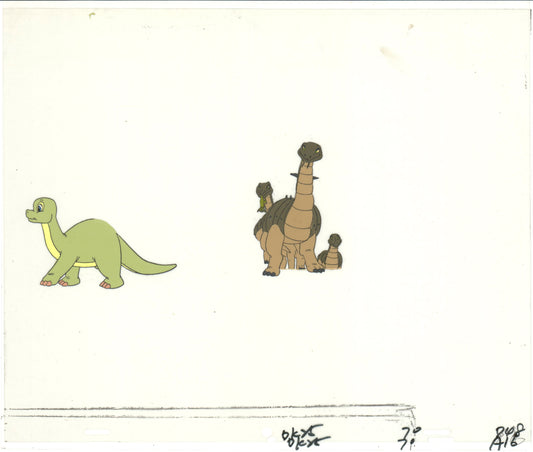 Dink the Little Dinosaur Production Animation Cel and Drawing from Ruby Spears 1989-91 D909