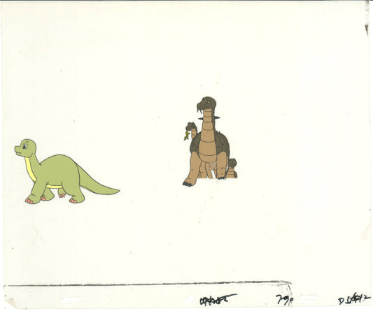 Dink the Little Dinosaur Production Animation Cel and Drawing from Ruby Spears 1989-91 D910