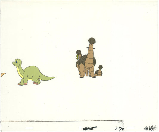 Dink the Little Dinosaur Production Animation Cel and Drawing from Ruby Spears 1989-91 D925