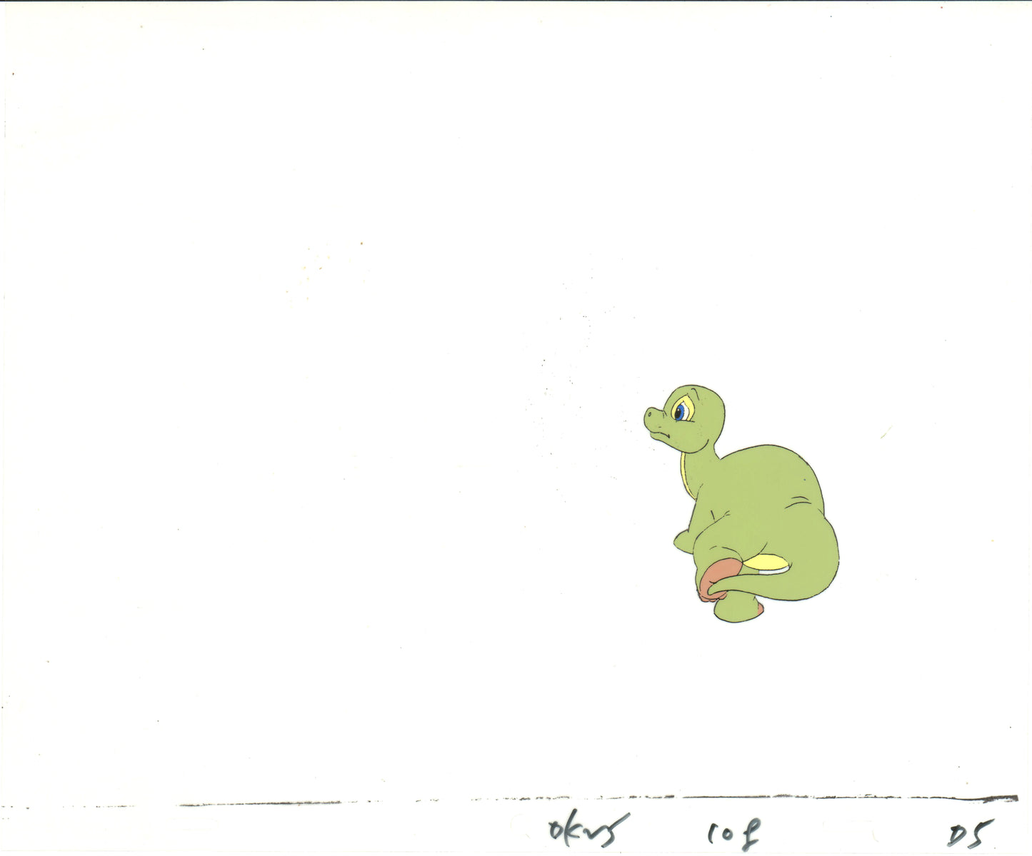 2 LOT of Dink the Little Dinosaur Production Animation Cels from Ruby Spears 1989-91 B830-32