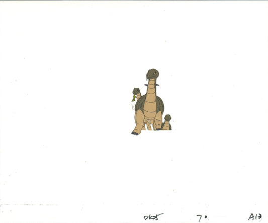 Dink the Little Dinosaur Production Animation Cel and Drawing from Ruby Spears 1989-91 D933