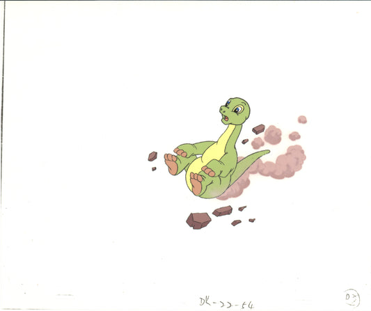 Dink the Little Dinosaur Production Animation Cel and Drawing from Ruby Spears 1989-91 D941