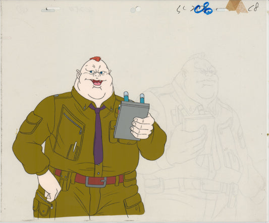 Captain Planet Planeteers Production Animation Cel and Stuck Drawing Hanna Barbera 1990-95 E1020