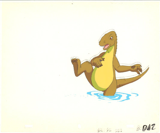 2 LOT of Dink the Little Dinosaur Production Animation Cels and Drawing (stuck) from Ruby Spears 1989-91 C1025-26