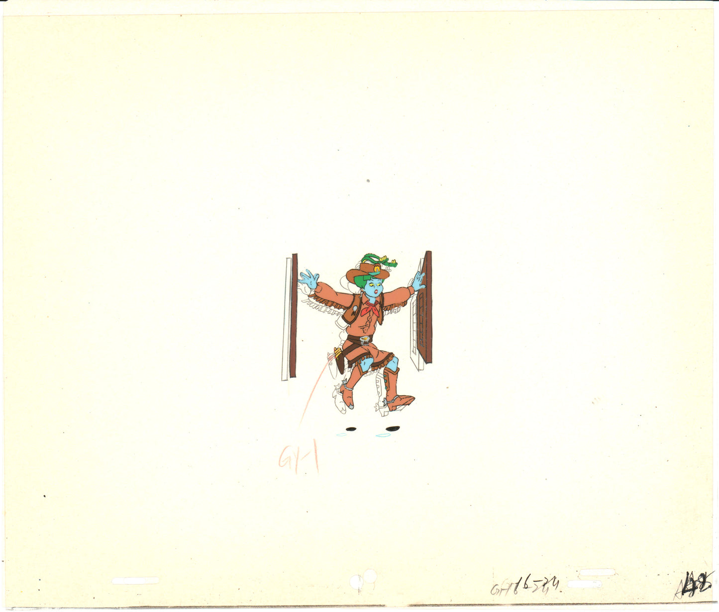 Gravedale High Production Animation Cel and Drawing Anime Hanna Barbera 1990 1037