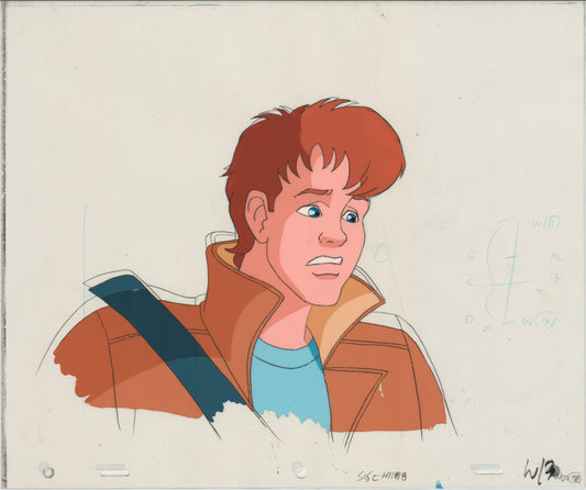 Captain Planet Planeteers Production Animation Cel and Stuck Drawing Hanna Barbera 1990-95 E1040