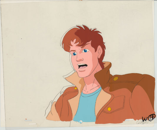 Captain Planet Planeteers Production Animation Cel and Stuck Drawing Hanna Barbera 1990-95 E1041