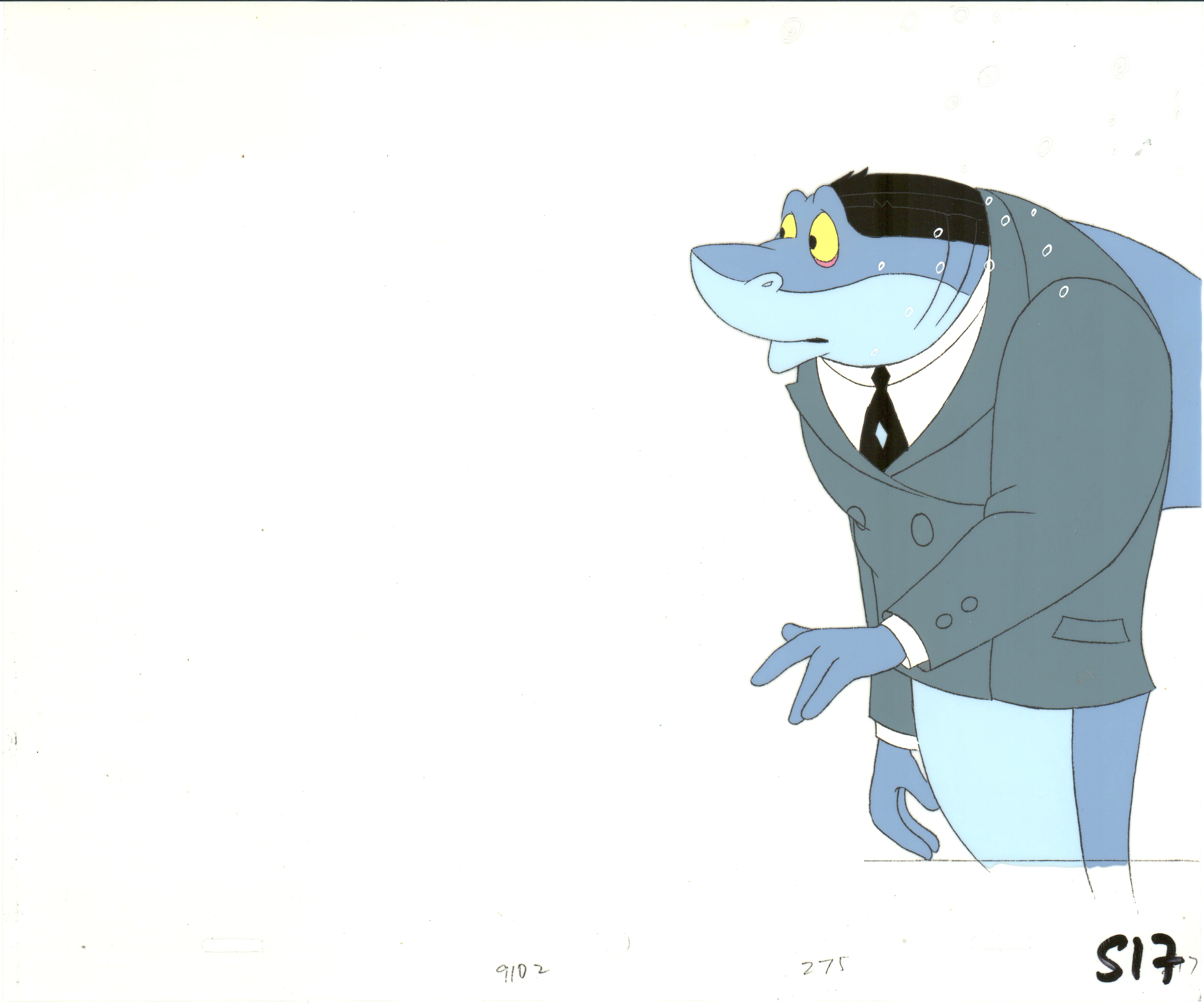 Fish Police Original Production Animation Cel and Drawing from Hanna-B ...
