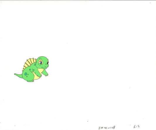 Dink the Little Dinosaur Production Animation Cel and Drawing from Ruby Spears 1989-91 D1078
