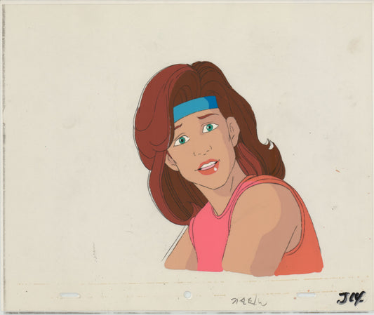 Captain Planet Planeteers Production Animation Cel and Stuck Drawing Hanna Barbera 1990-95 E1081