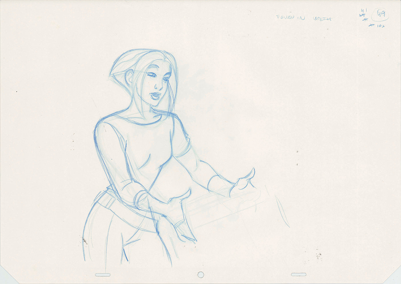 Titan A.E. by Don Bluth HUGE Production Animation Cel Drawing 2000 MD-111